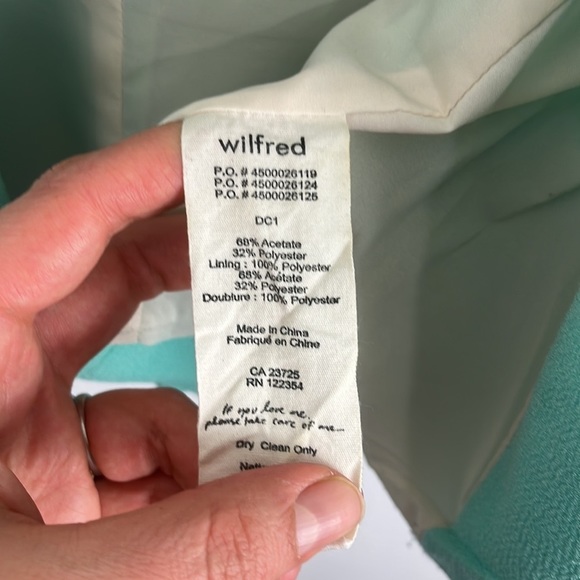 Aritzia Wilfred Aquamarine Open Front 50s-Look Blazer - Picture 5 of 8